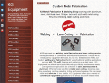 Tablet Screenshot of kgequipment.com